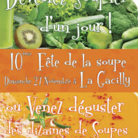 Dépliant Flyer de la Fête de la soupe 2016 à La Gacilly